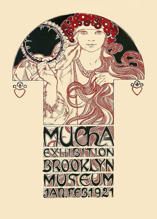 Alphonse Mucha 'The 1921 Brooklyn Exhibition, Reproduction 200gsm A3 Vintage Poster - World of Art Global Limited