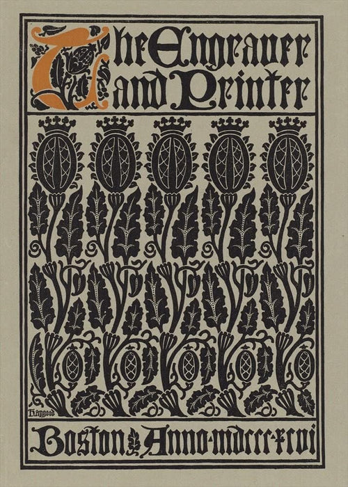 Vintage Literature 'The Engraver and The Printer', U.S.A, 19th Century, Reproduction 200gsm A3 Vintage Art Nouveau Poster