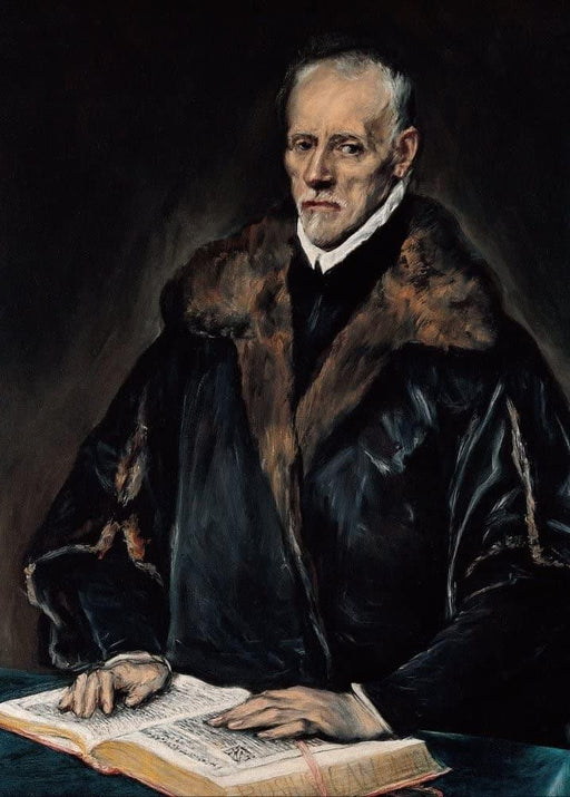 El Greco 'Portrait of Dr. Francisco de Pisa, Detail', 1610-1614, Spain, Reproduction 200gsm A3 Classic Art Poster - World of Art Global Limited