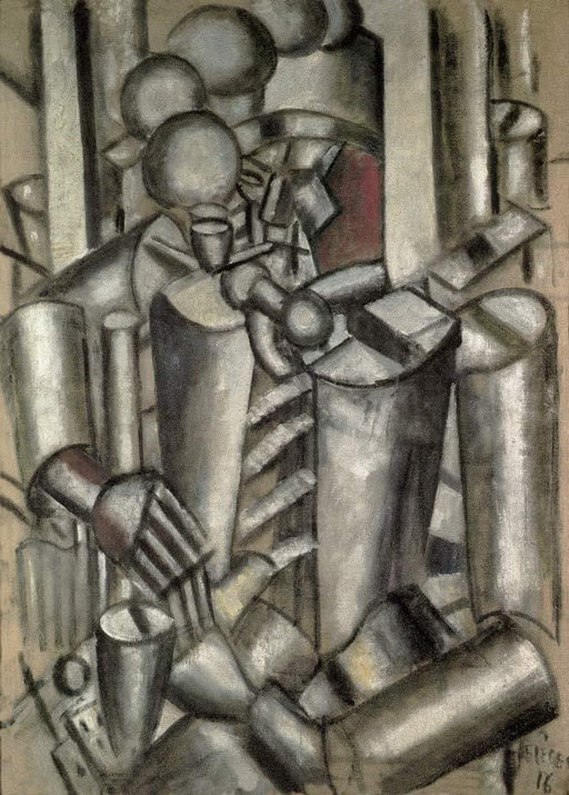 Fernand Leger 'Soldier with a Pipe', France, 1916, Reproduction 200gsm A3 Vintage Classic Art Poster - World of Art Global Limited