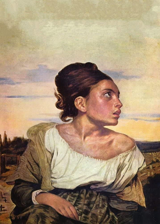 Eugene Delacroix 'Orphan Girl at The Cemetery', 1824, Reproduction 200gsm A3 Vintage Poster - World of Art Global Limited