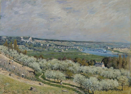 Alfred Sisley 'The Terrace at Saint-Germain, Spring', 1875, British, Impressionism, Reproduction 200gsm A3 Vintage Classic Art Poster - World of Art Global Limited