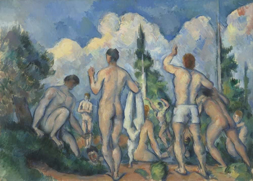 Paul Cezanne 'Bathers, 1890, Reproduction 200gsm A3 Vintage Classic Art Poster