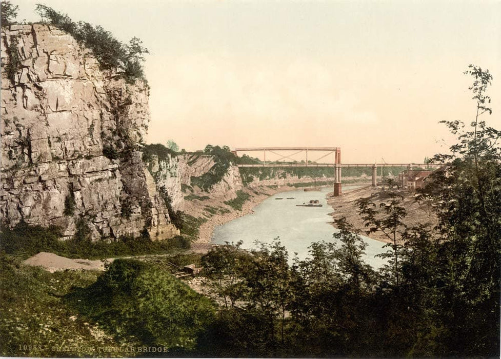 Vintage Travel Wales 'Tubular Bridge, Chepstow', Circa 1890-1910, Reproduction 200gsm A3 Vintage Photography Travel Poster