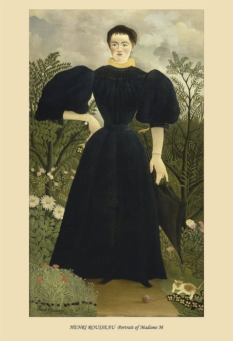 Henri Rousseau 'Portrait of Madame M', France, 1895-97, Reproduction 200gsm A3 Vintage 200gsm A3 Classic Art Poster