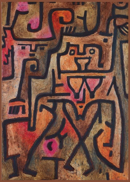 Paul Klee 'Forest Witches', 1938, Reproduction 200gsm A3 Abstract, Bauhaus Vintage Classic Art Poster