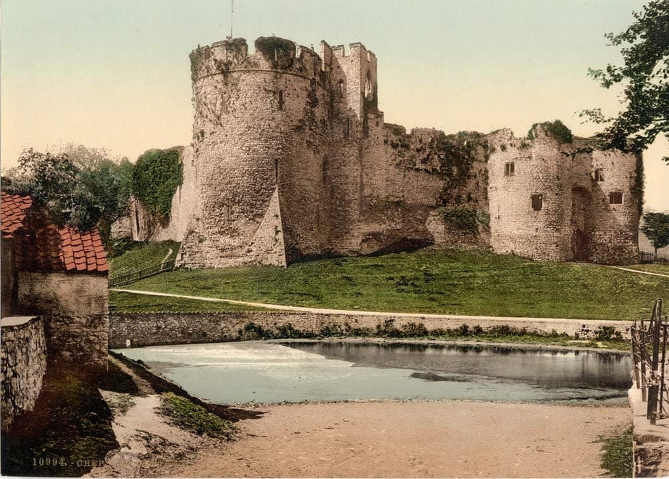 Vintage Travel Wales 'Chepstow Castle I', Circa 1890-1910, Reproduction 200gsm A3 Vintage Photography Travel Poster