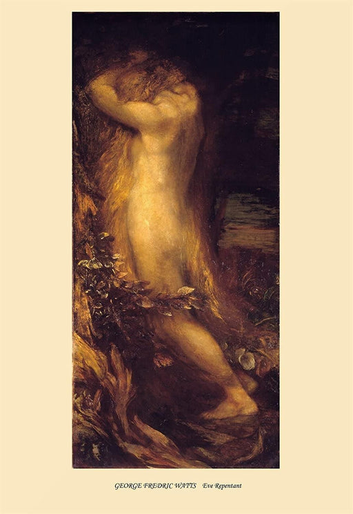 George Frederic Watts 'Eve Repentant', England, 1875, Reproduction 200gsm A3 Vintage Classic Art Poster - World of Art Global Limited