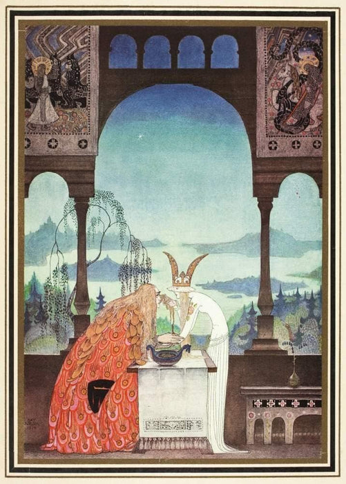 Kay Nielsen 'The King Went into The Castle', from 'East of The Sun and West of The Moon', Denmark, 1914, Reproduction Vintage 200gsm A3 Classic Poster