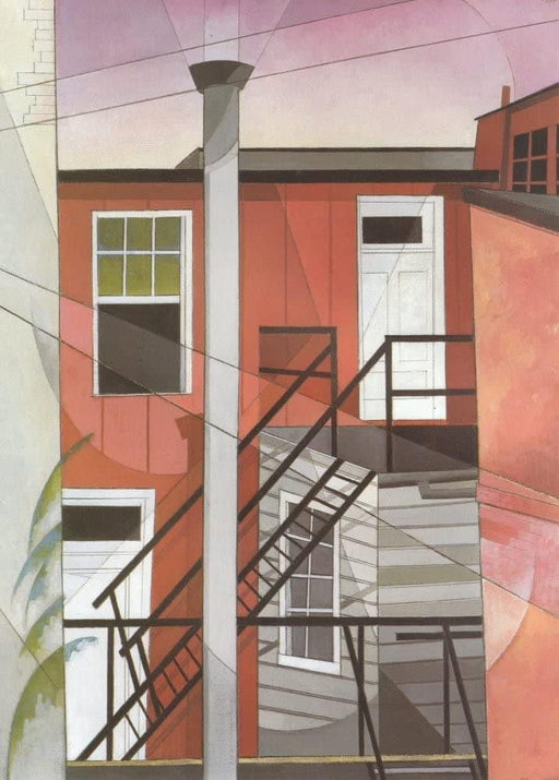 Charles Demuth 'Modern Conveniences', U.S.A, 1921, Cubism Avant Garde, Reproduction 200gsm A3 Vintage Classic Art Poster - World of Art Global Limited