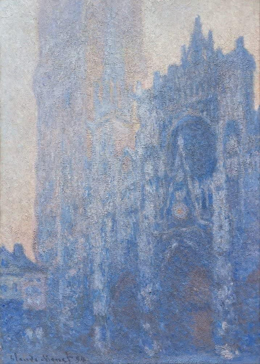 Claude Monet 'Rouen Cathedral Facade and Tour d'Albane (Morning Effect)', France, 1894, Impressionism, Reproduction 200gsm A3 Vintage Classic Art Poster - World of Art Global Limited