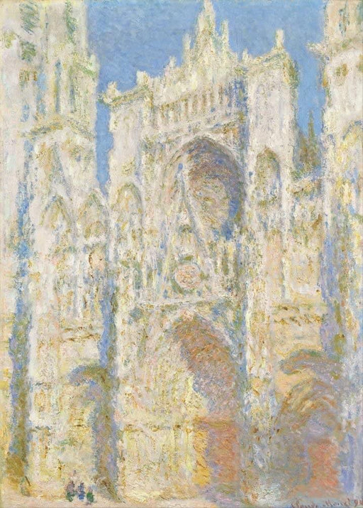 Claude Monet 'Rouen Cathedral, West Facade, Sunlight', France, 1894, Impressionism, Reproduction 200gsm A3 Vintage Classic Art Poster - World of Art Global Limited