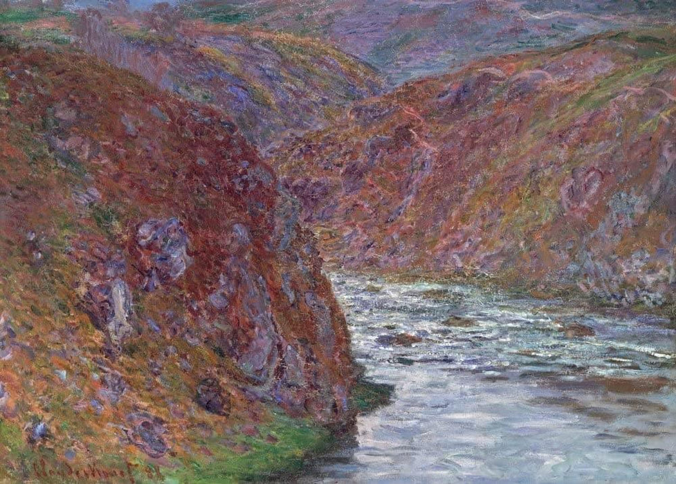 Claude Monet 'Valley of The Creuse. Grey Day, Detail', France, 1889, Impressionism, Reproduction 200gsm A3 Vintage Classic Art Poster - World of Art Global Limited