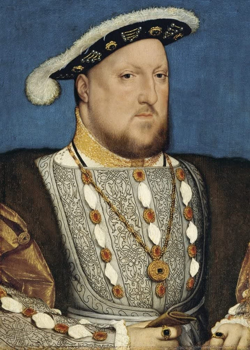 Hans Holbein The Younger 'Portrait of Henry VIII of England, Detail', Germany, 1537, Renaissance, Reproduction 200gsm A3 Vintage Classic Art Poster
