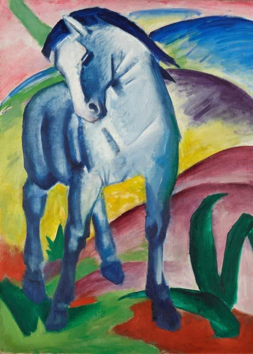 Franz Marc 'Blue Horse, Detail', German Expressionism, 1911, Reproduction 200gsm A3 Vintage Classic Art Poster - World of Art Global Limited
