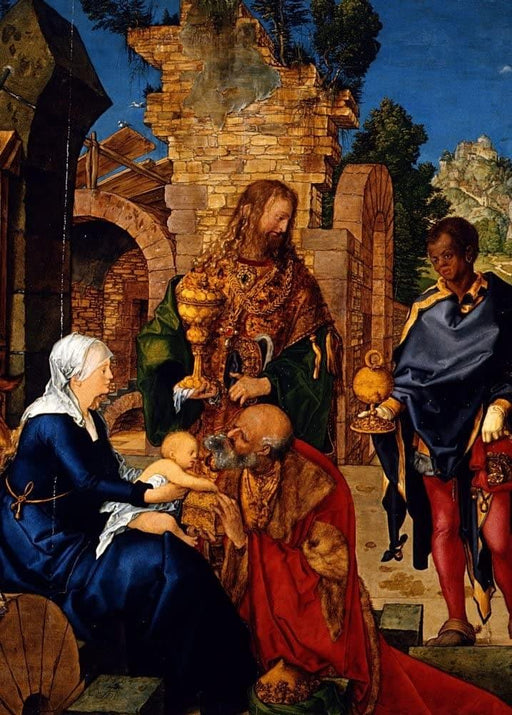 Albrecht Durer 'Adoration of The Magi, Detail', Germany, 1504, Reproduction 200gsm A3 Vintage Classic Art Poster - World of Art Global Limited