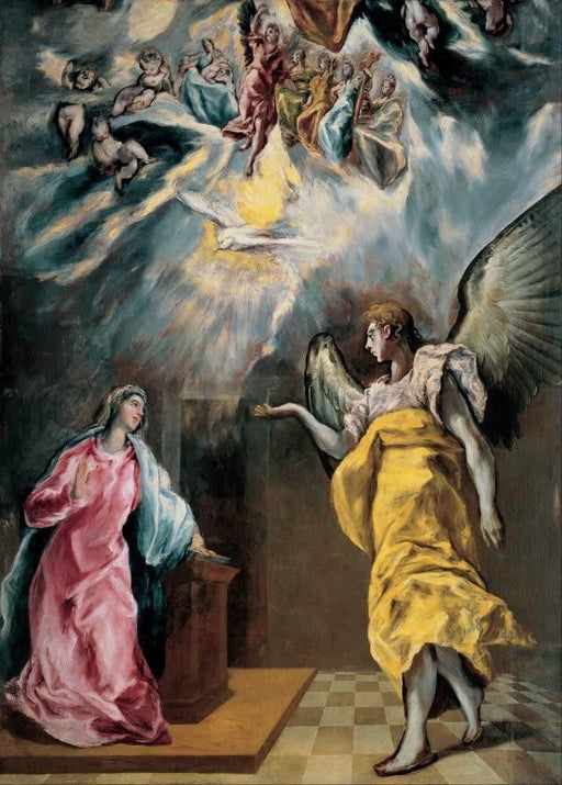 El Greco 'The Annunciation', 1614, Spain, Reproduction 200gsm A3 Classic Art Poster - World of Art Global Limited