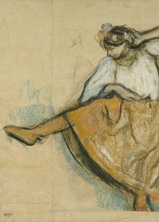 Edgar Degas 'The Russian Dancer, Detail', France, 1895, Impressionism, Reproduction 200gsm A3 Vintage Classic Art Poster - World of Art Global Limited