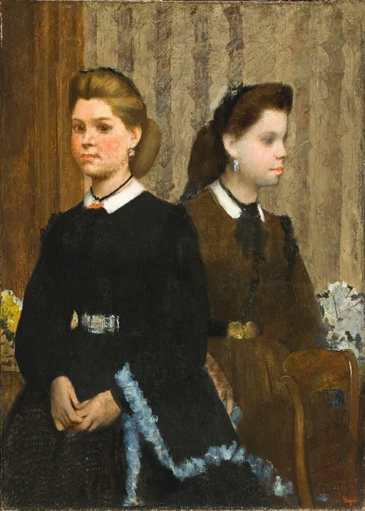 Edgar Degas 'The Bellelli Sisters. Giovanna and Giuliana', France, 1865-66, Impressionism, Reproduction 200gsm A3 Vintage Classic Art Poster - World of Art Global Limited