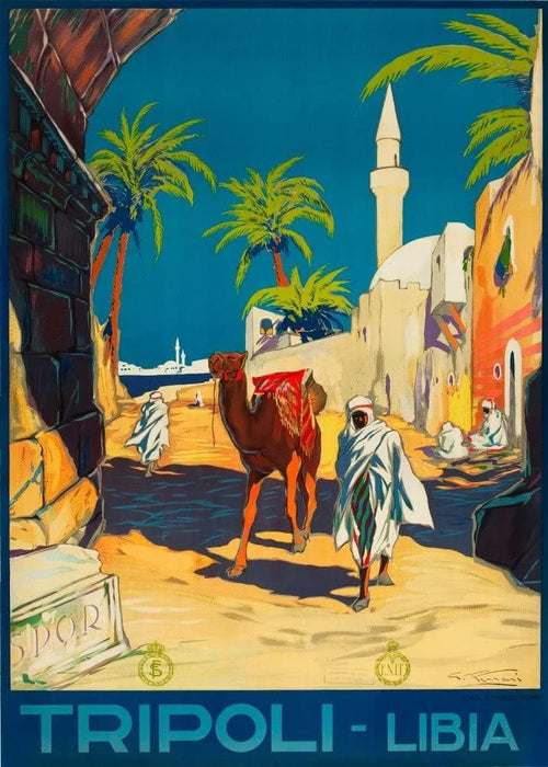 Vintage Travel Libya 'Tripoli', 1928-32, Reproduction 200gsm A3 Vintage Poster