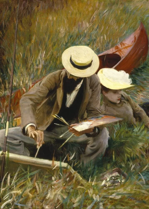 John Singer Sargent 'Out of Doors Study, Further Detail', U.S.A, 1889, Reproduction 200gsm A3 Vintage Classic Art Poster