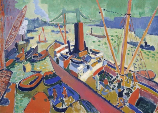 Andre Derain 'The Pool of London', France, 1906, Reproduction Vintage 200gsm A3 Classic Art Poster - World of Art Global Limited