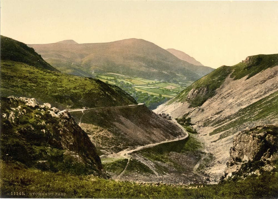 Vintage Travel Wales 'Sychnant Pass', Circa 1890-1910, Reproduction 200gsm A3 Vintage Photography Travel Poster