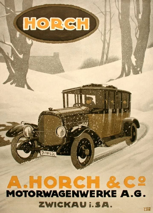 Vintage Automobile 'Horch', Germany, 1914-18, Reproduction 200gsm A3 Vintage German WW1 Automobile Poster