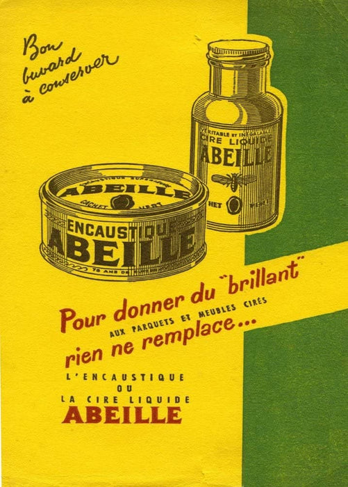Vintage Household 'French Polishing Abeille Por Donner', France, undated, Reproduction 200gsm A3 Vintage Poster