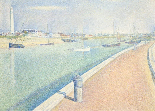 Georges Seurat 'The Channel of Gravelines, Petit Fort Philippe', France, 1890, Reproduction 200gsm A3 Vintage Classic Art Poster - World of Art Global Limited