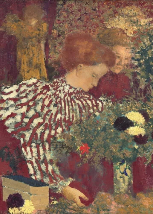 Edouard Vuillard 'Woman in a Striped Dress, Detail', France, 1895, Impressionism, Reproduction 200gsm A3 Vintage Classic Art Poster - World of Art Global Limited