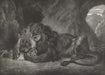 Eugene Delacroix 'Lion of The Atlas Mountains', France, 1829-30, Reproduction 200gsm A3 Classic Art Vintage Poster - World of Art Global Limited