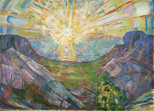 Edvard Munch 'Sun', Norway, 1910â€“13, Reproduction 200gsm A3 Vintage Classic Art Poster - World of Art Global Limited
