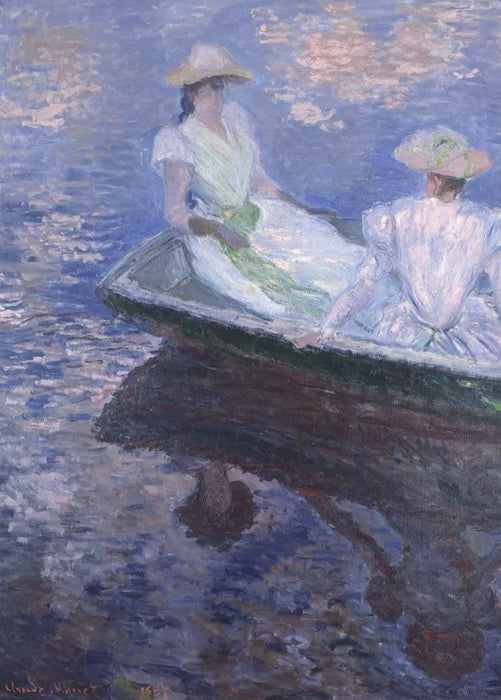 Claude Monet 'On The Boat, Detail', France, 1887, Impressionism, Reproduction 200gsm A3 Vintage Classic Art Poster - World of Art Global Limited