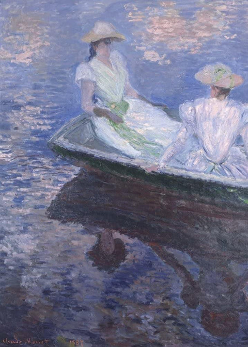 Claude Monet 'On The Boat, Detail', France, 1887, Impressionism, Reproduction 200gsm A3 Vintage Classic Art Poster - World of Art Global Limited