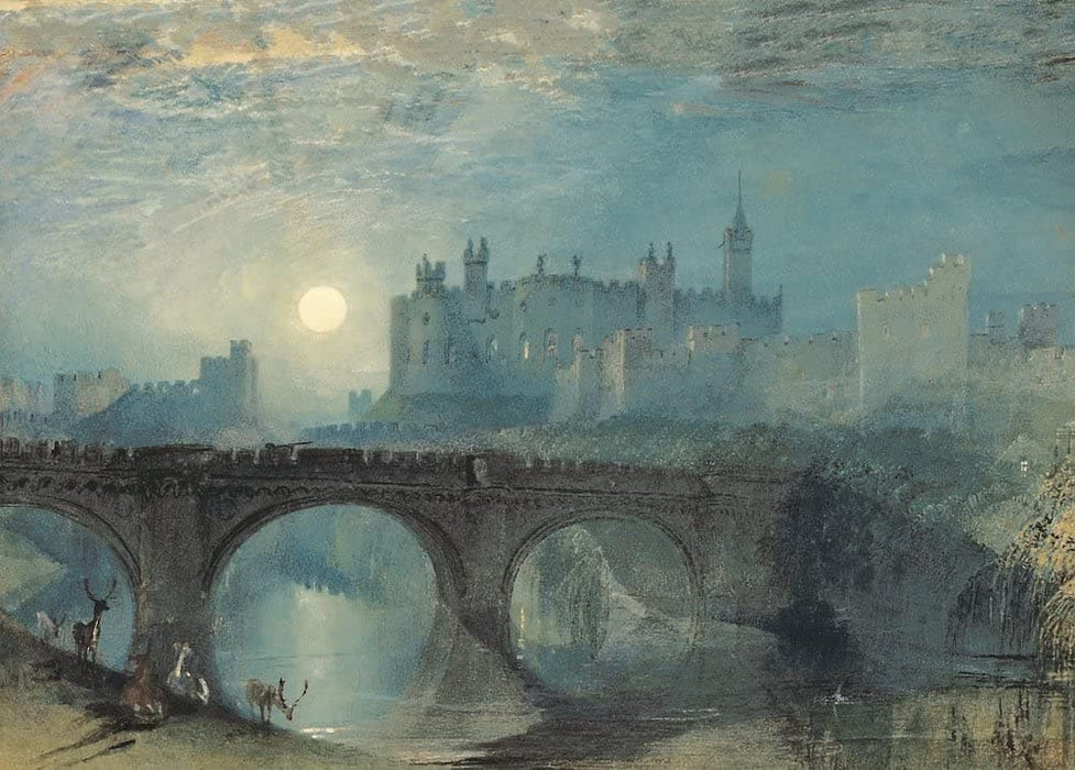 J.M.W Turner 'Alnwick Castle', England, 1829, Reproduction Vintage 200gsm A3 Classic Art Poster