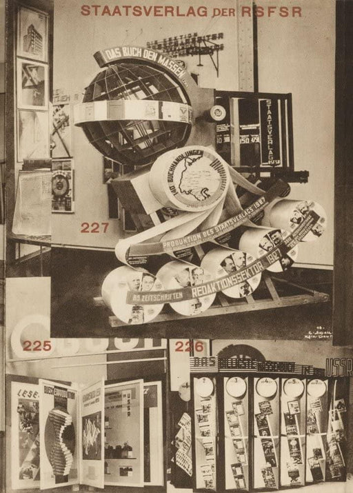 El Lissitzky 'Pressa Exhibition, Cologne, Germany', Photo 8, Russia, 1928, Reproduction 200gsm A3 Vintage Communist Constructivism Poster - World of Art Global Limited