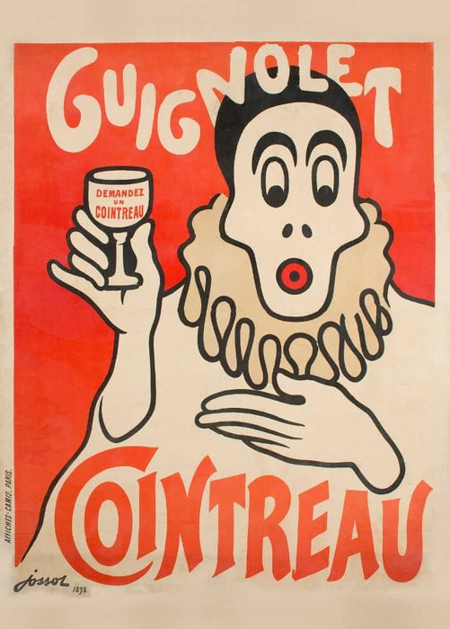 Vintage Beers, Wines and Spirits 'Cointreau Guignolet', France, 1898, Reproduction 200gsm A3 Vintage Art Nouveau Poster