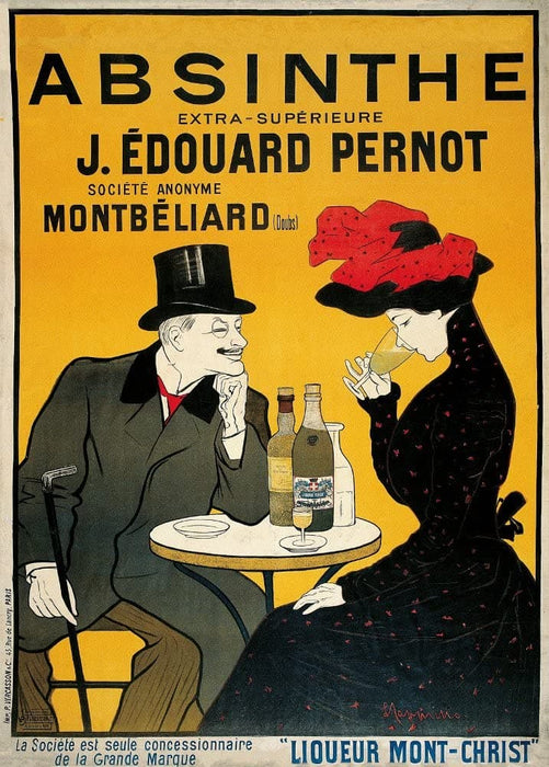 Vintage Beers, Wines and Spirits 'Absinthe J. Edouard Pernot', 1903, France, Leonetto Cappiello, Reproduction 200gsm A3 Vintage Art Nouveau Poster