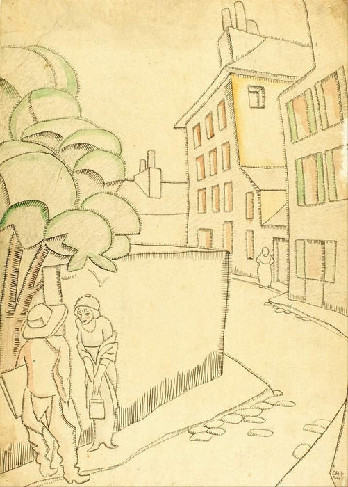 Juan Gris 'A Street in Montmartre', Spain, 1911, Reproduction 200gsm A3 Vintage Classic Art Poster