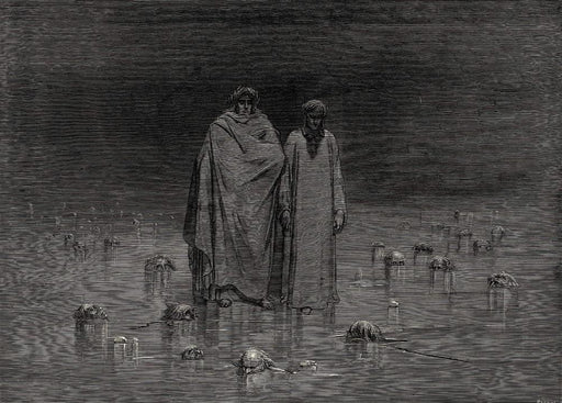 Gustave Dore 'I Heard That it was Said to me Watch Your Steps', Dante's 'The Divine Comedy, Inferno', France, 1860's, Reproduction 200gsm A3 Vintage Classic Art Poster - World of Art Global Limited