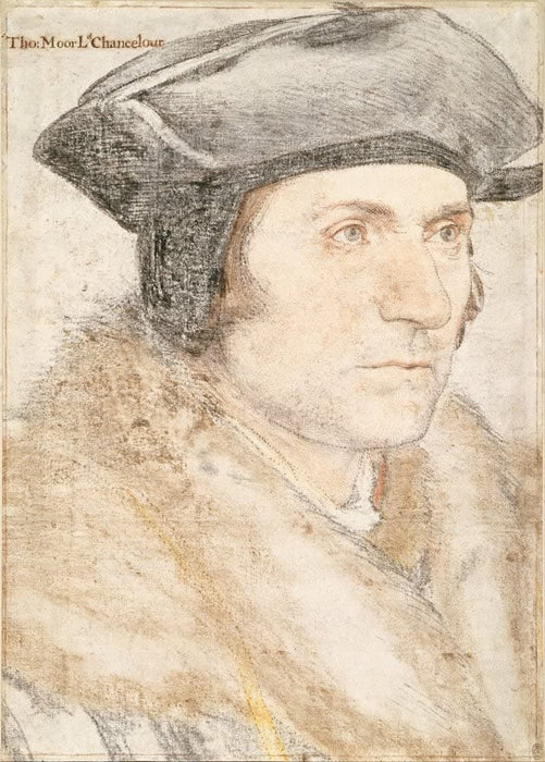 Hans Holbein The Younger 'Sir Thomas More', Germany, 1526-27, Renaissance, Reproduction 200gsm A3 Vintage Classic Art Poster