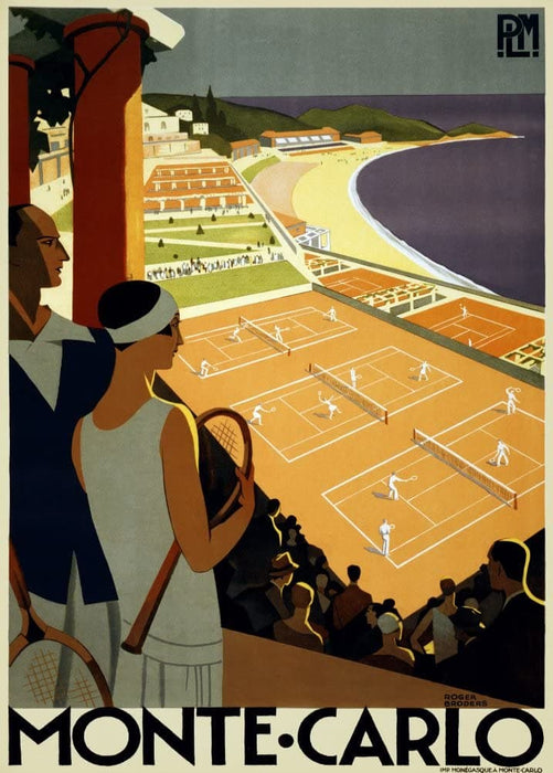 Vintage Travel Monaco 'Monte-Carlo', 1930, Reproduction 200gsm A3 Art Deco Travel Poster