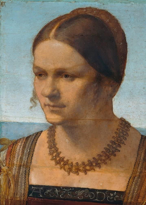 Albrecht Durer 'Portrait of a Young Venetian Lady, Detail', Germany, 1506, Reproduction 200gsm A3 Vintage Classic Art Poster - World of Art Global Limited