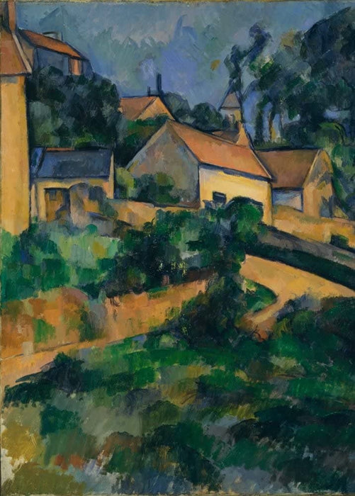 Paul Cezanne 'Turning Road at Montgeroult', France, 1898, Reproduction 200gsm A3 Vintage Classic Art Poster