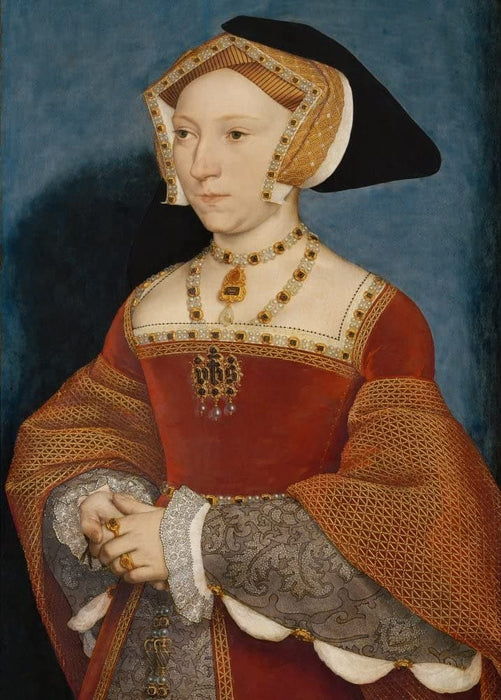 Hans Holbein The Younger 'Jane Seymour, Queen of England, Detail', Germany, 1536, Renaissance, Reproduction 200gsm A3 Vintage Classic Art Poster