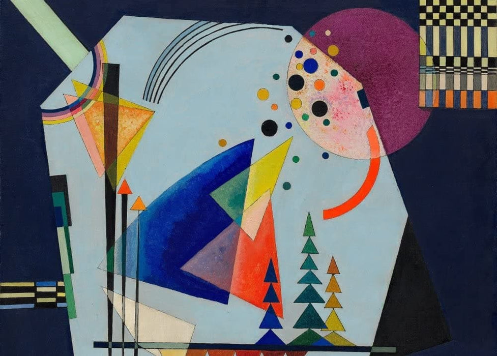 Kandinsky 'Three Sounds, Detail', Russia, 1926, Reproduction 200gsm A3 Vintage Classic Art Poster