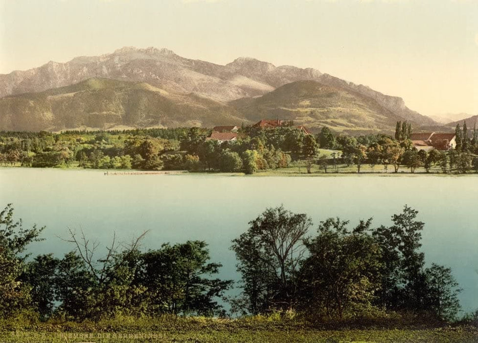 Vintage Travel Germany 'Herreninsel, Chiemsee, Upper Bavaria', 1890's, Reproduction 200gsm A3 Photography Travel Poster