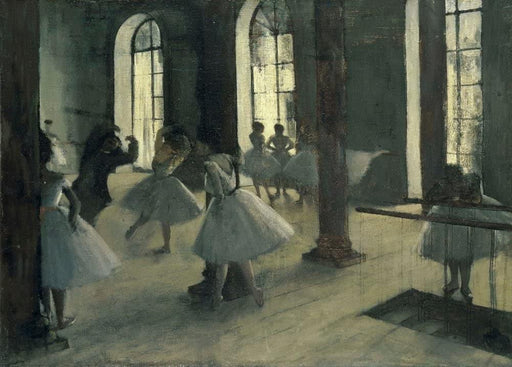 Edgar Degas 'The Rehearsal at The Dance Focus', France, 1870-72, Impressionism, Reproduction 200gsm A3 Vintage Classic Art Poster - World of Art Global Limited