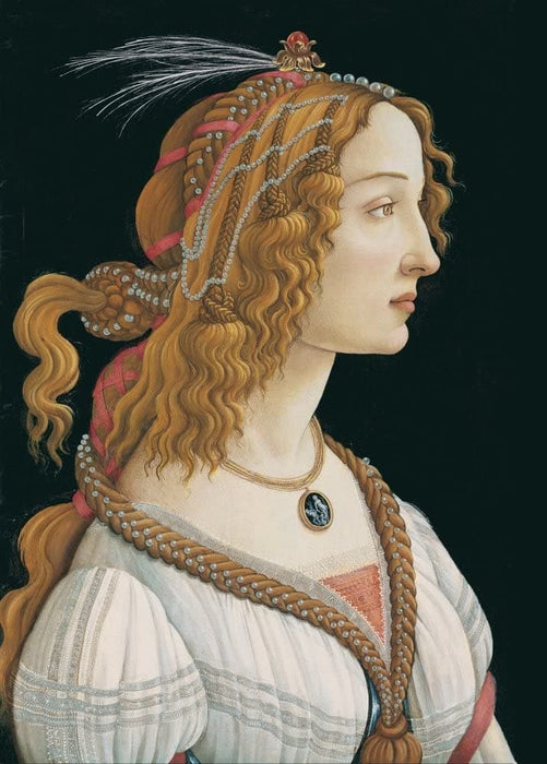 Sandro Botticelli 'Portrait of Simonetta Vespucci as Nymph', Italy, 1480, Reproduction 200gsm A3 Classic Art Poster